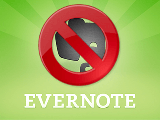 Eliminar una cuenta de Evernote